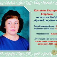 Костенюк Екатерина Егоровна