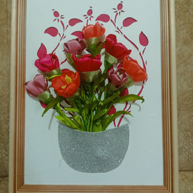 Конкурсная работа Цветочная композиция "Тюльпаны"
