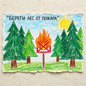 Конкурсная работа "Береги лес от пожара!"
